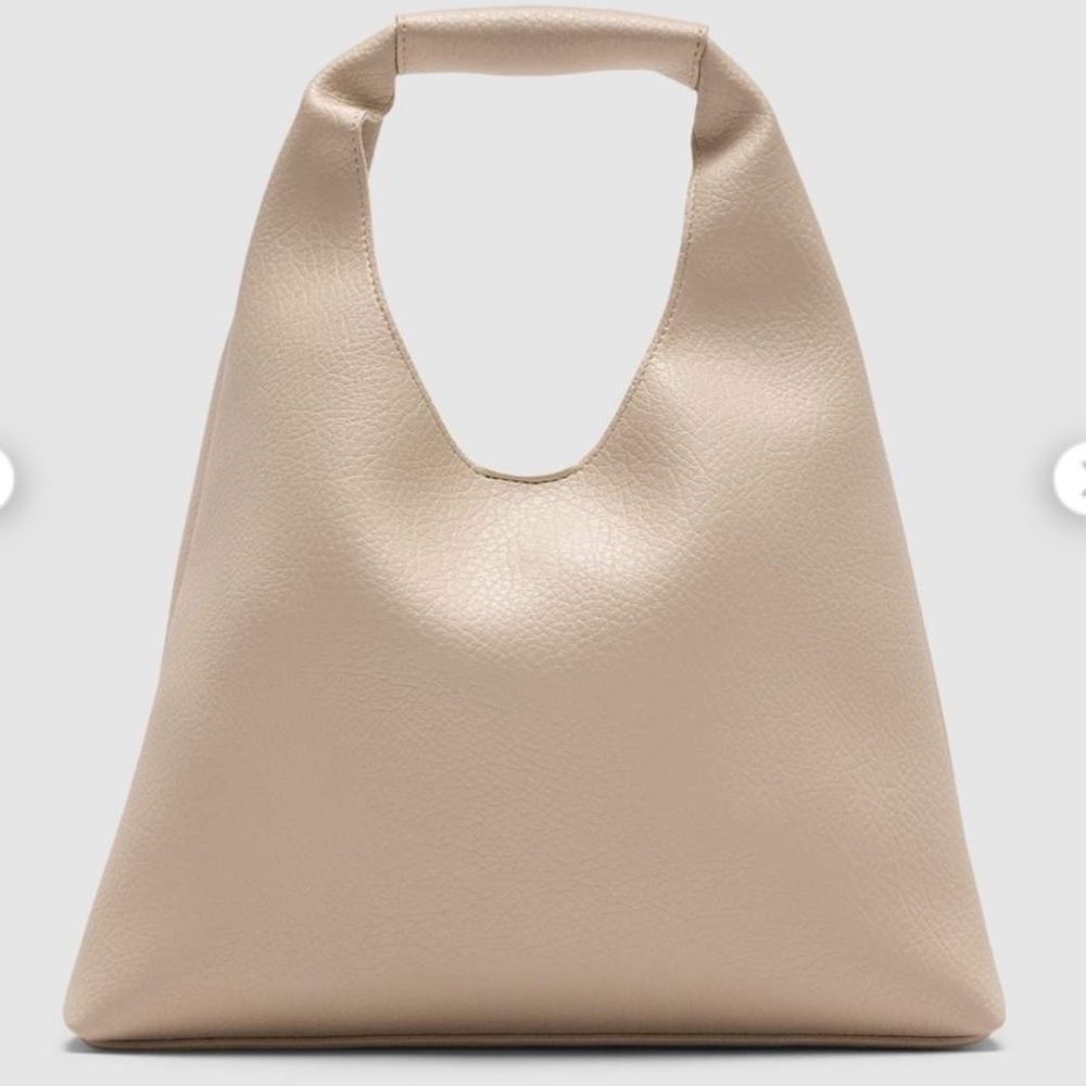 BANANA REPUBLIC Elegant Blush Cream Vegan Mini Slouchy Handbag